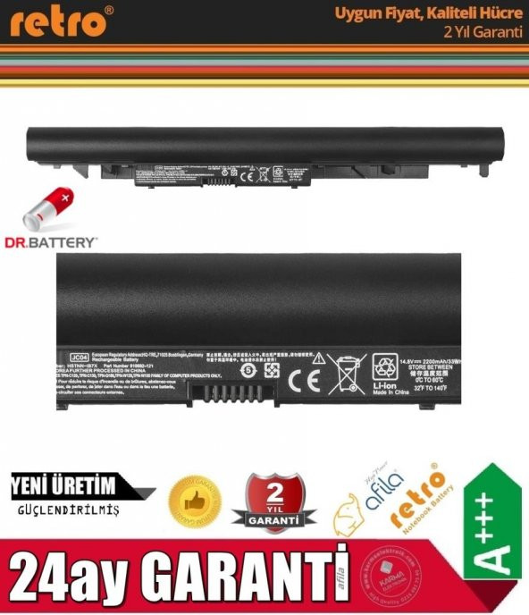 Hp 15-RA011NT, 15-RA012NT, 15-RA013NT Notebook Bataryası, Pili - 3