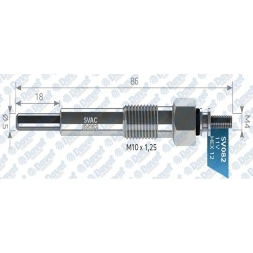 Kizdirma Bujisi 11v Astra-combo-corsa 1,5d1,7d-214043, 12 14 043, 93183739,