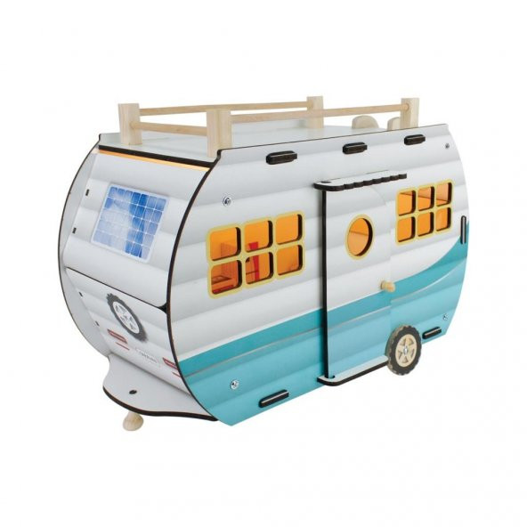ÇG95 Ahşap Karavan Turkuaz -Okutan - 3