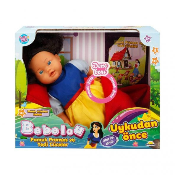 40022 Bebelou Uykudan Önce Bebeği Masal Anlatan Pamuk Prenses Ve Yedi Cüceler 40 cm - 4