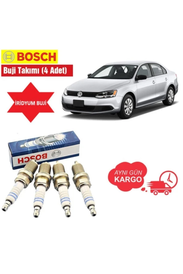 Volkswagen Jetta 1.2 Tsi Bosch Çift Iridyum Buji Takım 2011--2014 Uyumlu ürün görseli 1