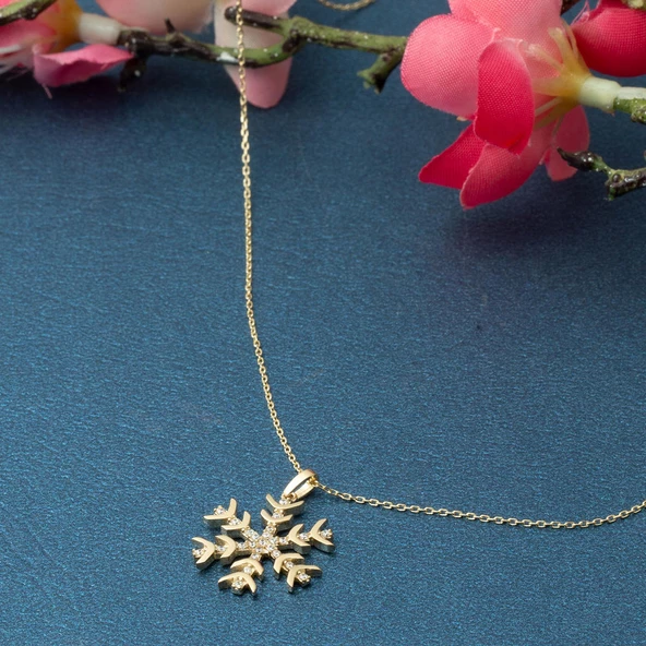 14 Ayar Altın Kartanesi Kolye - Resim 5