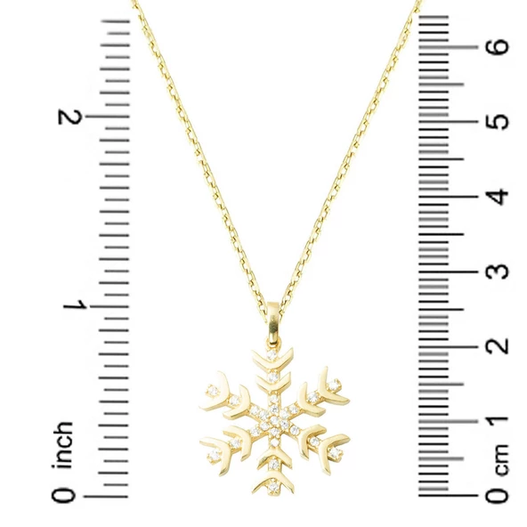 14 Ayar Altın Kartanesi Kolye - Resim 6