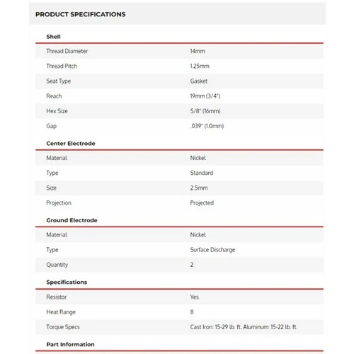 Ateşleme Bujisi Çift Tırnaklı 1 Takım (4 Adet) (flr8ldcu) - 4