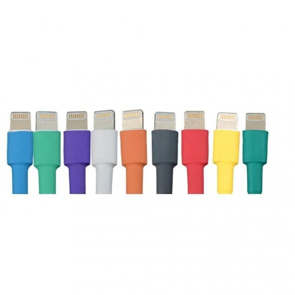 IPhone Şarj Kablosu Koruyucu Makaron 12 Adet 6 cm - 5