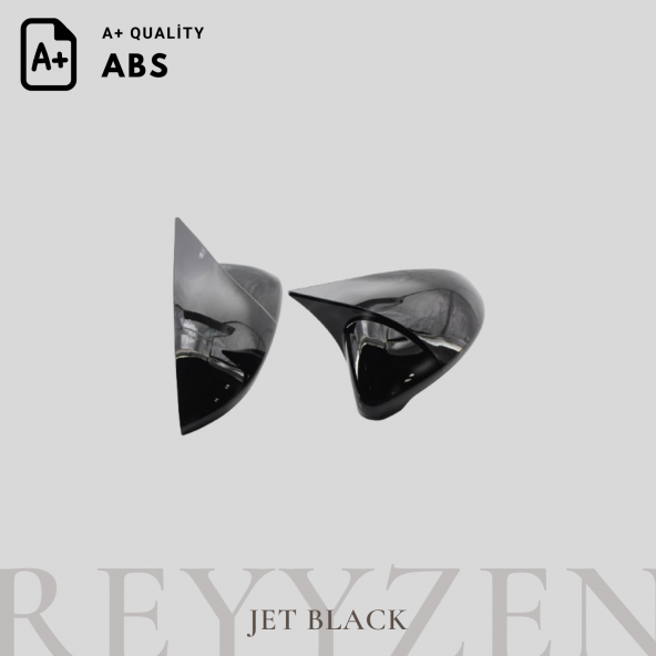 Reyyzen Dacıa Logan 2009-2020 Yarasa Ayna Kapağı Jet Black - 3