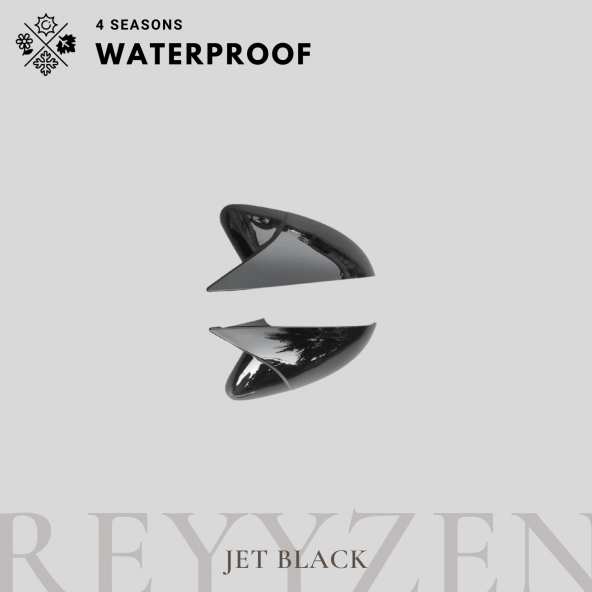 Reyyzen Hyunda Getz Sinyalsiz Yarasa Ayna Kapağı Jet Black - 2