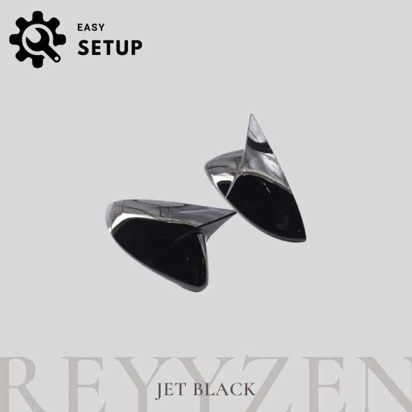Reyyzen Hyunda Getz Sinyalsiz Yarasa Ayna Kapağı Jet Black - 4