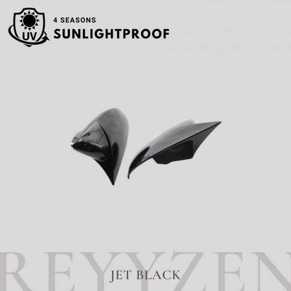 Reyyzen Hyunda Getz Sinyalsiz Yarasa Ayna Kapağı Jet Black - 5