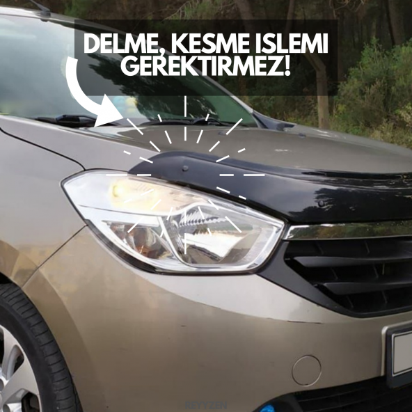 Reyyzen Ford Transıt Kaput Rüzgarlığı Koruyucu 1993-2002 Uyumlu - 3