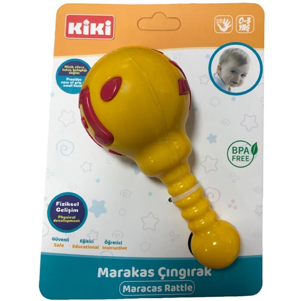 Kiki Oyuncak Marakas Çıngırak Eğitici ve Öğretici Erken Öğrenme Oyuncağı - 12