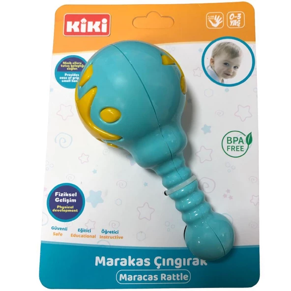 Kiki Oyuncak Marakas Çıngırak Eğitici ve Öğretici Erken Öğrenme Oyuncağı - 11