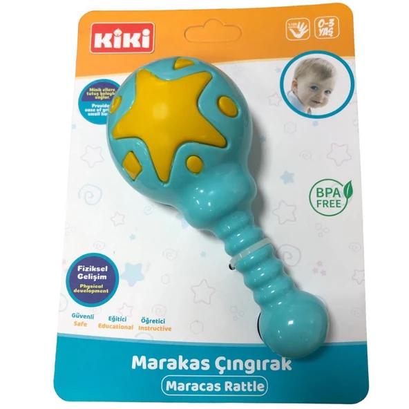 Kiki Oyuncak Marakas Çıngırak Eğitici ve Öğretici Erken Öğrenme Oyuncağı - 8