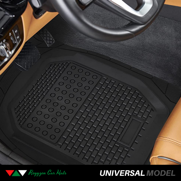 Reyyzen Dacia Logan Paspas Üniversal Oto Paspas 3D Havuzlu Kesilebilir Siyah 2004-2012 - 2