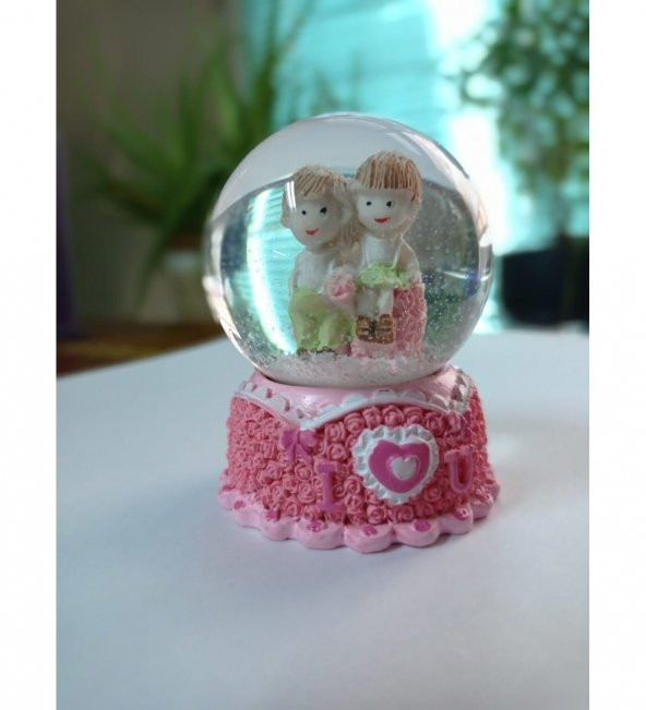 Aşk Temalı Kar Küresi Küçük Boy