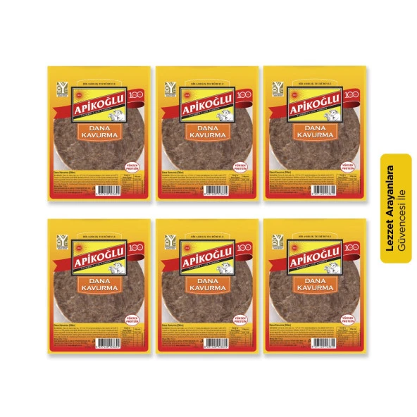 Apikoğlu Siniri Alınmış Dilim Kavurma 100 gr 6'lı Paket - 8