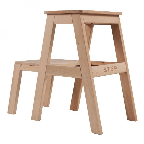 STEP KARYA İKİ BASAMAKLI MASİF TABURE MERDİVEN (YÜKSEKLİK 55 CM) - 2