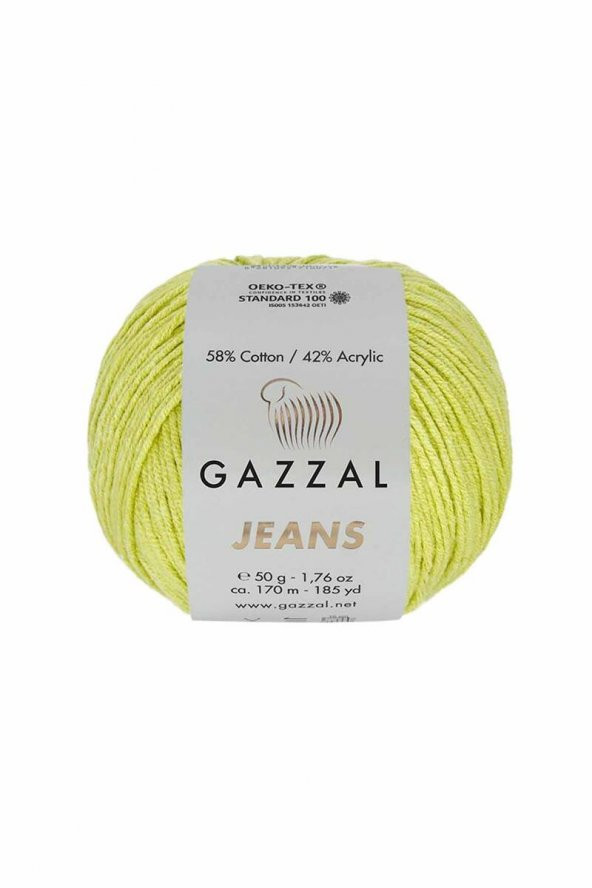 Gazzal *  Gazzal Jeans El Örgü İpi | Kanarya Sarısı 1126   Gazzal JİBOWE orjinal ürünler satıcısı