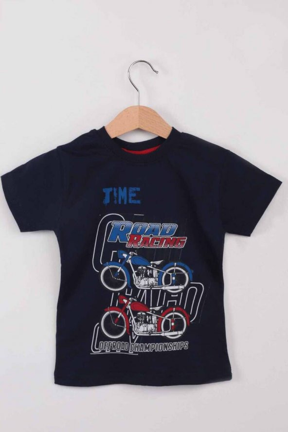 WALOX *  Baskılı Kısa Kollu Erkek Çocuk T-shirt 008 | Lacivert   WALOX JİBOWE orjinal ürünler satıcısı