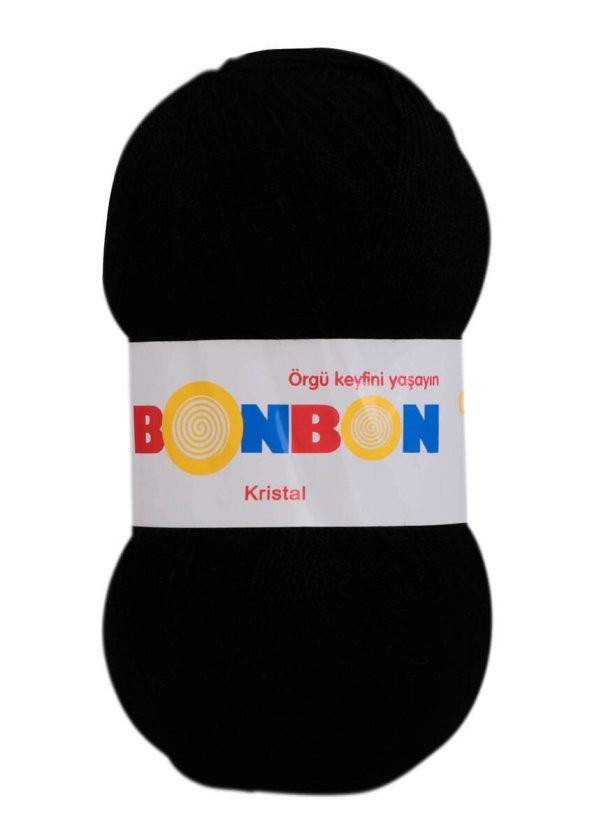 NAKO *  Bonbon Kristal El Örgü İpi | Siyah 98206   NAKO JİBOWE orjinal ürünler satıcısı