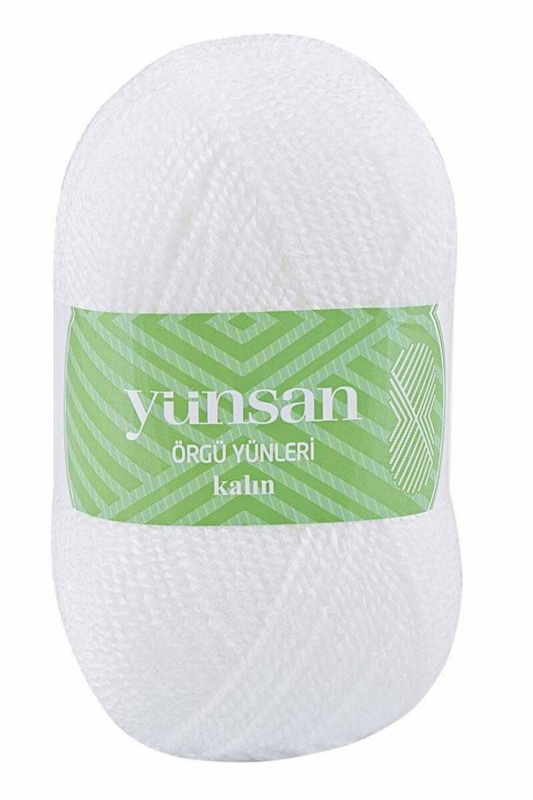 YÜNSAN *  Yünsan Kalın Patiklik El Örgü İpi Optik Beyaz 517   YÜNSAN JİBOWE orjinal ürünler satıcısı