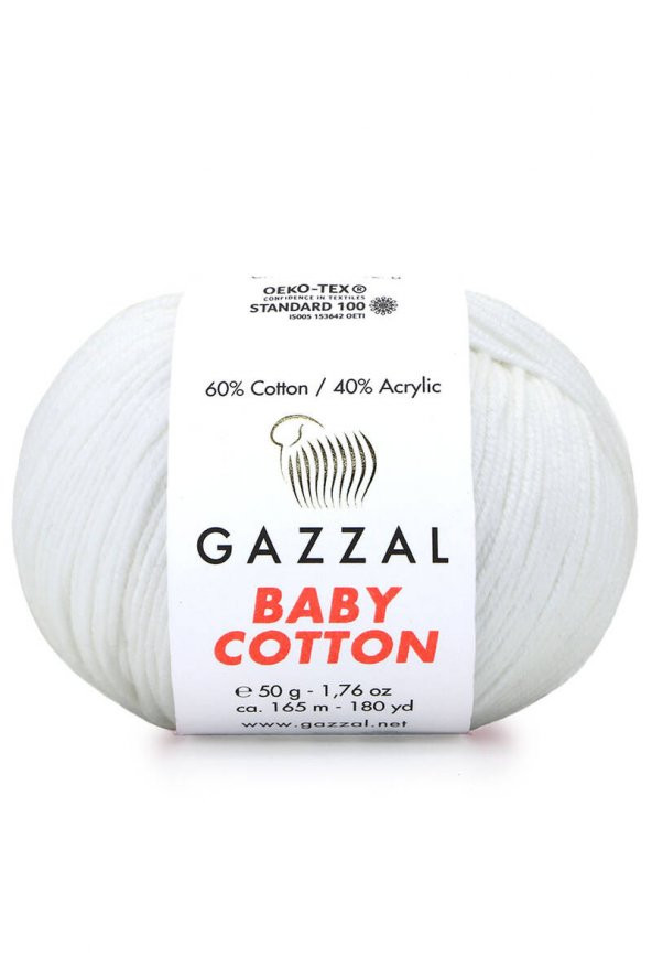 Gazzal *  Gazzal Baby Cotton El Örgü İpi Bulut 3410   Gazzal JİBOWE orjinal ürünler satıcısı