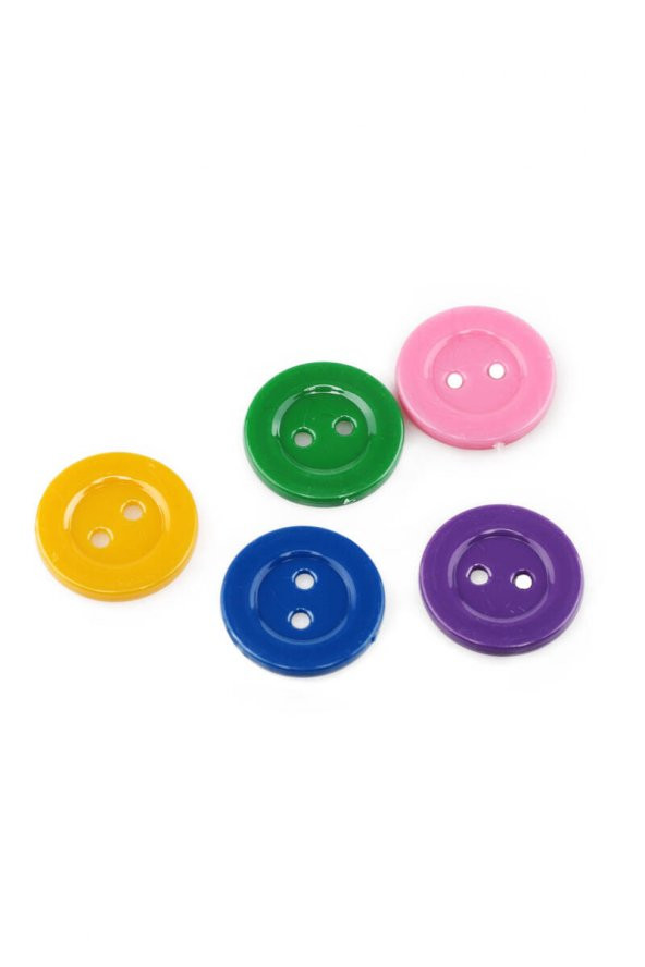 MİR PLASTİK *  Renkli Plastik Düğme 20mm 5li   MİR PLASTİK JİBOWE orjinal ürünler satıcısı