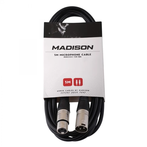 Madison Mikrofon Kablosu 3 Metre- SİYAH - 2