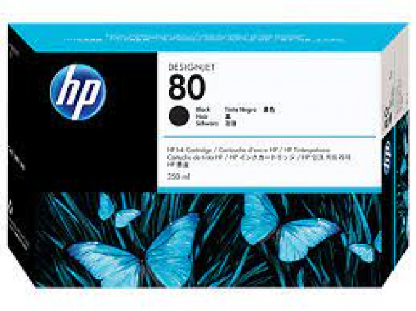 HP 80 SİYAH BLACK  ORJINAL 175 ML KARTUŞ - 1