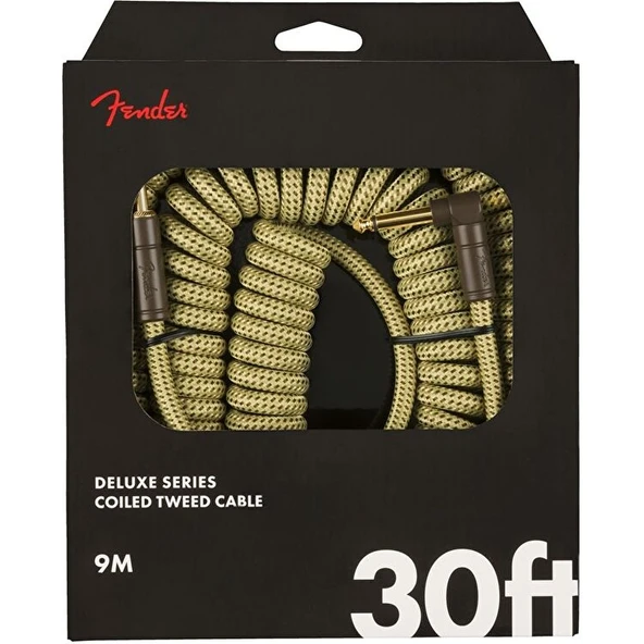 Fender Deluxe Coil Cable 9m Tweed Enstrüman Kablosu - Resim 2