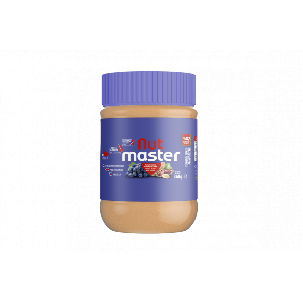 Nut Master %76 Kuru Üzümlü Yer Fıstığı 360gr