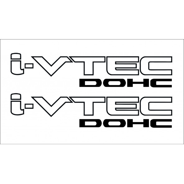 Honda I-vtec Dohc Oto Sticker 2 adet