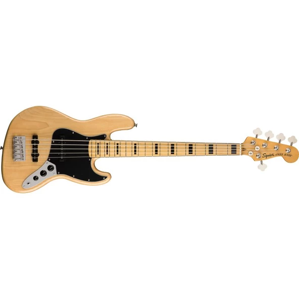 Squier Classic Vibe 70s Jazz Bass V Akçaağaç Klavye Natural 5 Telli Bas Gitar