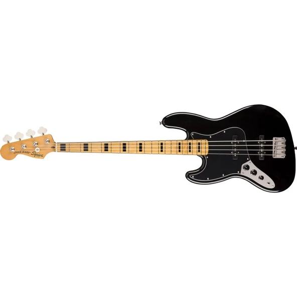 Squier Classic Vibe 70s Jazz Bass Akçaağaç Klavye Black Solak Bas Gitar