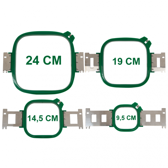 Nakış Makinesi Kasnağı Kare 4 Boy - Resim 2