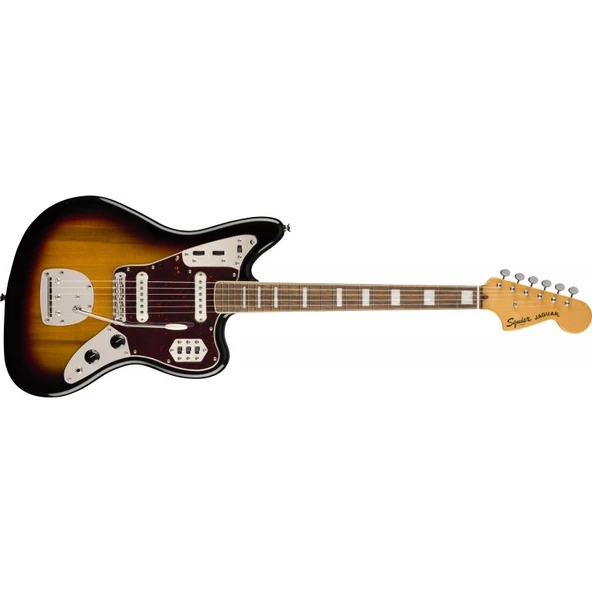 Squier Classic Vibe 70s Jaguar Laurel Klavye 3-Color Sunburst Elektro Gitar