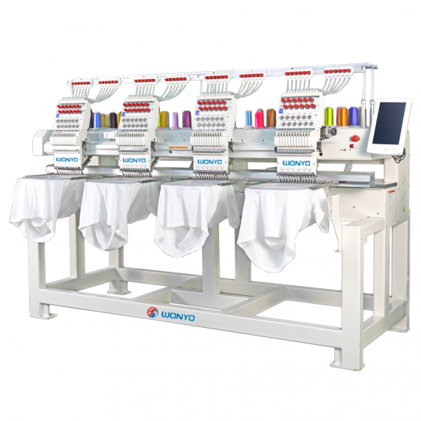 WONYO WYQ1204 4 Kafa 12 İğne Nakış Makinesi (40Cm X 50Cm İşleme Alanı) ürün görseli 1