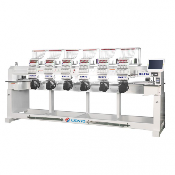 WONYO WY1206CH 6 Kafa 12 İğne Nakış Makinesi (45Cm X 40 Cm İşleme Alanı) - Resim 2