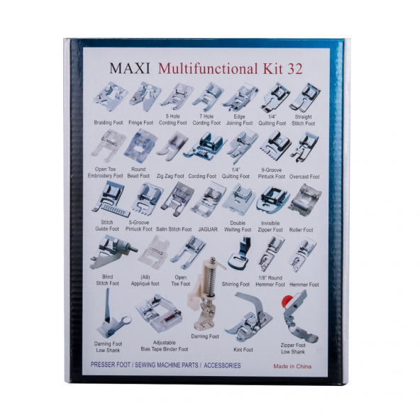 32 Parça Ev Tipi Dikiş Makinesi Ayak Seti ürün görseli 1