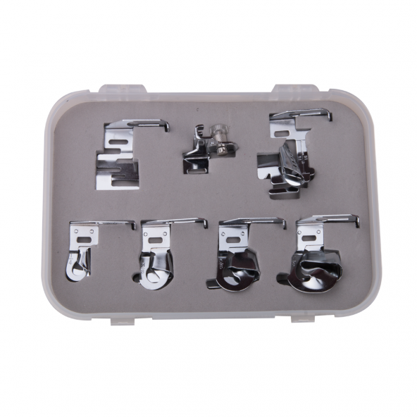 Ev Tipi Dikiş Makinesi Kıvırma ve Biye Aparat Seti ürün görseli 1