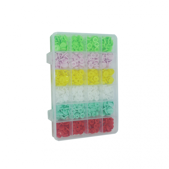 Çıt Çıt Seti Plastik Renkli 120 Adet ürün görseli 1