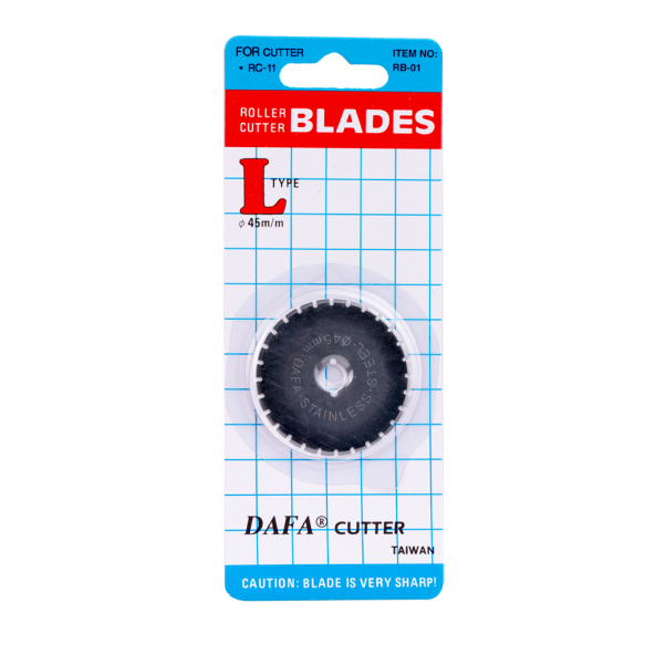 Rulet Kumaş Kesici Yedek Tırtıklı Bıçak 45mm ürün görseli 1