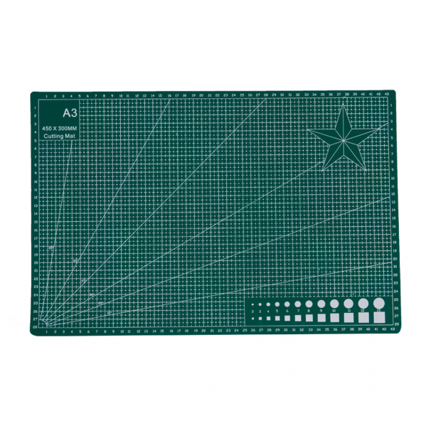 Kesim Pedi A3 45cm X 30cm Yeşil - Resim 2