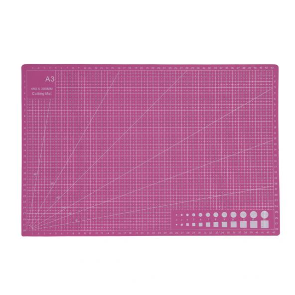 Kesim Pedi A3 45cm X 30cm Pembe - Resim 2
