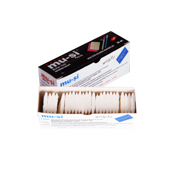 MU-Şİ Buhar ile Uçan Çizgi Taşı Beyaz (25 Adet) ürün görseli 1