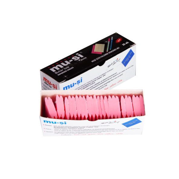 MU-Şİ Buhar ile Uçan Çizgi Taşı Pembe (25 Adet) ürün görseli 1