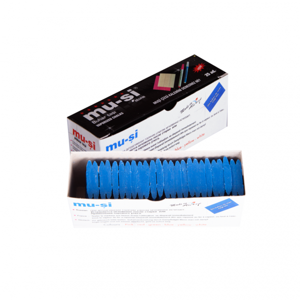 MU-Şİ Buhar ile Uçan Çizgi Taşı Mavi (25 Adet) ürün görseli 1