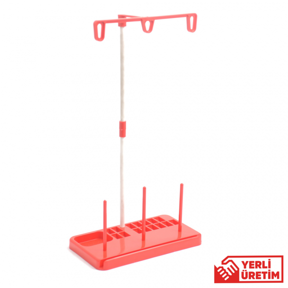 Ev Tipi Dikiş Makine Çardağı 3 İplikli Kırmızı ürün görseli 1