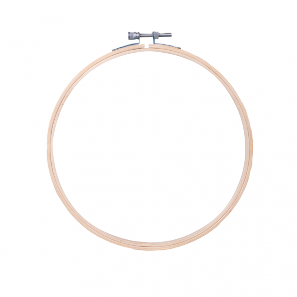 Nakış El İşi Kasnağı Vidalı Ahşap 26 cm ürün görseli 1