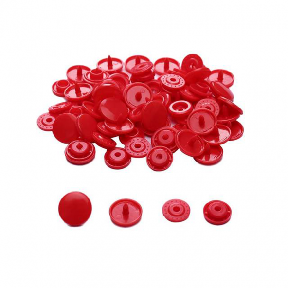 Çıt Çıt Seti Plastik Kırmızı 100 Set ürün görseli 1